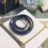 Blue Sheepskin Bag Size: 17cm