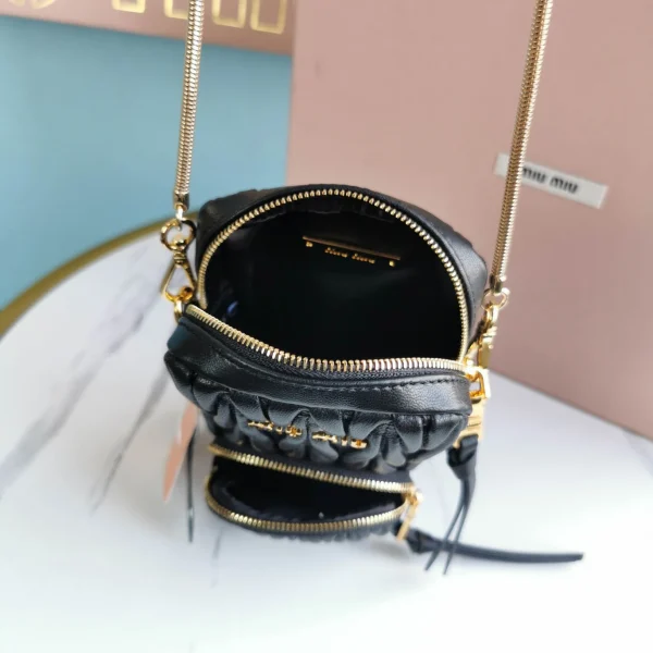 Miu Miu Matelasse lambskin long shoulder strap height 12.5cm length 24cm width 4 cm