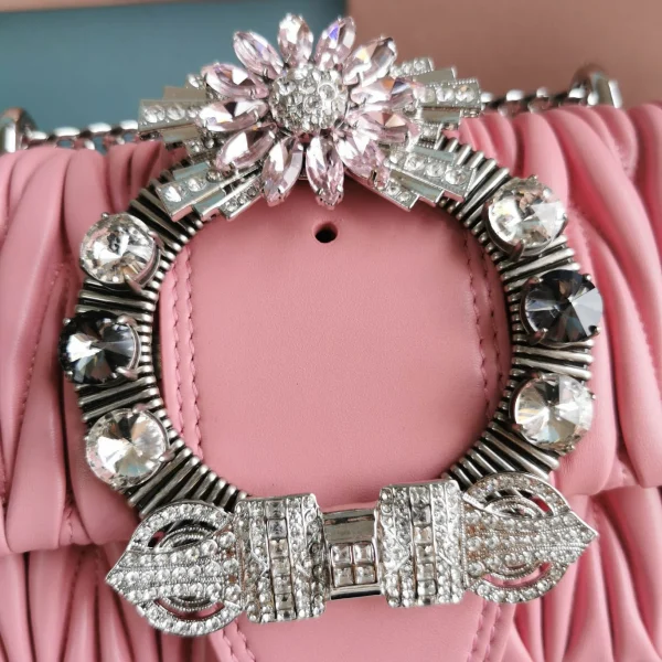 Miu Miu cherry blossom pink Model: 5BD084# size: 20, 5.5, 12