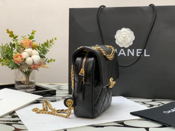 Black Vintage Backpack Size:20x19x8cm