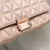 MK small fragrant style sheepskin bag chain pink Size: 25CmX16cmX8.5cm