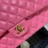 25cm/1112 plum pink sheepskin gold buckle return