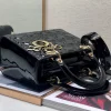 Black lacquer, classic 5 compartments 24cm