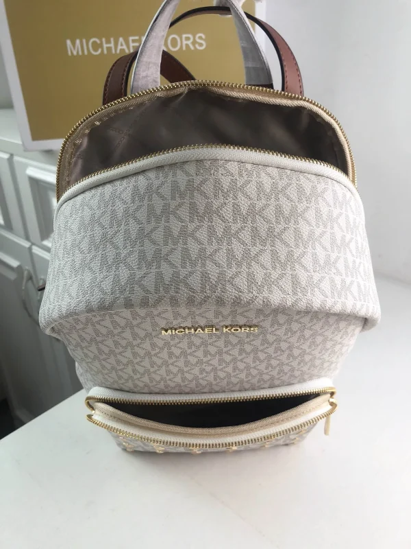 MK Rhea printed studded shoulder bag Model: 2106: Size: 26m Height: 32 Width: 14