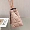 MK small fragrant style sheepskin bag chain pink Size: 25CmX16cmX8.5cm
