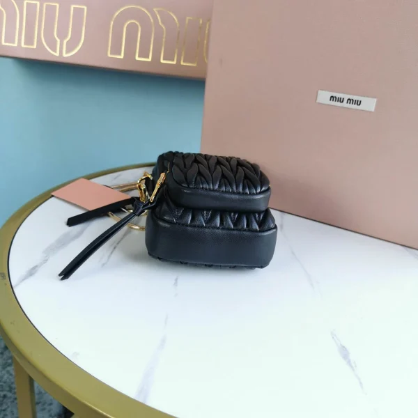Miu Miu Matelasse lambskin long shoulder strap height 12.5cm length 24cm width 4 cm