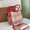 Checkered Tootsie Bag Size:W25.5*H29*D10cm Code:400123