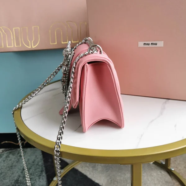 Miu Miu cherry blossom pink Model: 5BD084# size: 20, 5.5, 12