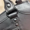 Biker bag Black Size: 33cm