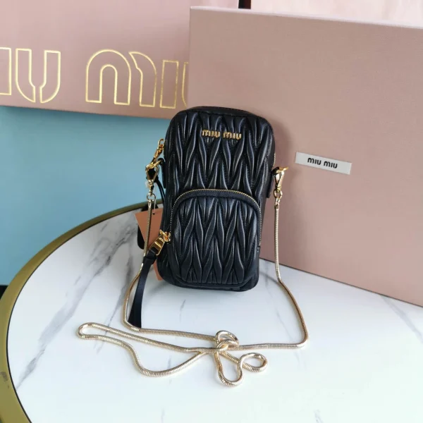 Miu Miu Matelasse lambskin long shoulder strap height 12.5cm length 24cm width 4 cm
