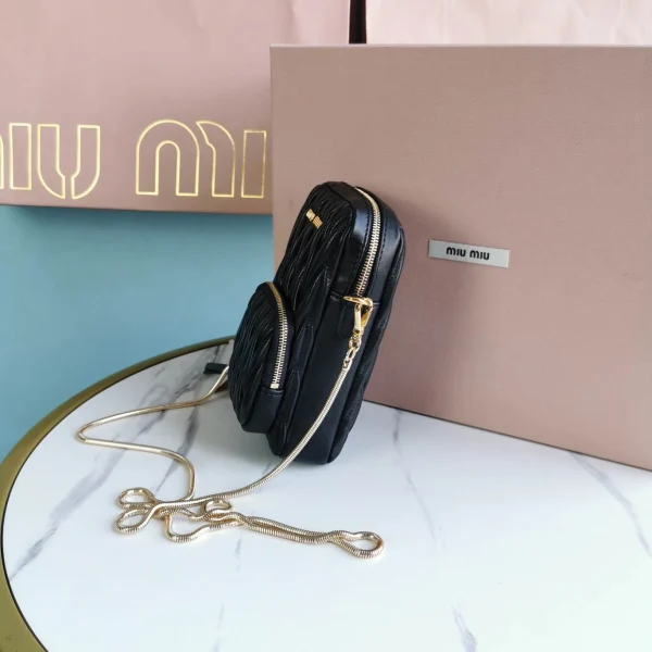 Miu Miu Matelasse lambskin long shoulder strap height 12.5cm length 24cm width 4 cm