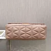 MK small fragrant style sheepskin bag chain pink Size: 25CmX16cmX8.5cm