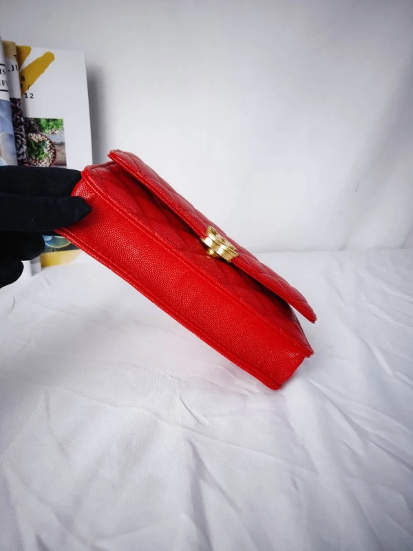 Ball grain leather Size: 19x12.5x3.5cm Style: 1913