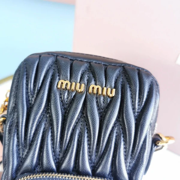 Miu Miu Matelasse lambskin long shoulder strap height 12.5cm length 24cm width 4 cm
