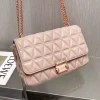 MK small fragrant style sheepskin bag chain pink Size: 25CmX16cmX8.5cm