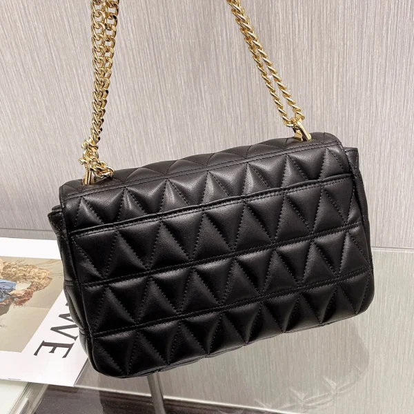 MK Sheepskin Bag Black Size: 25CmX16cmX8.5cm