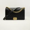 CHANEL BOY CHANEL SIZE : 17.5 x 28 x 7.5 cm
