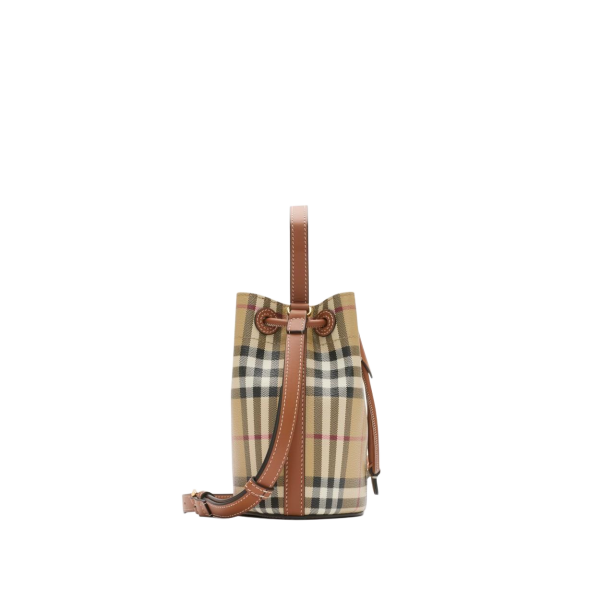 Mini Check Bucket Bag