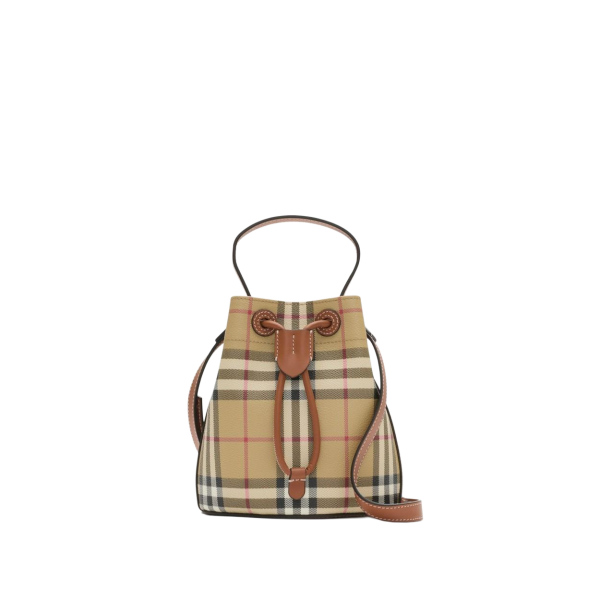 Mini Check Bucket Bag