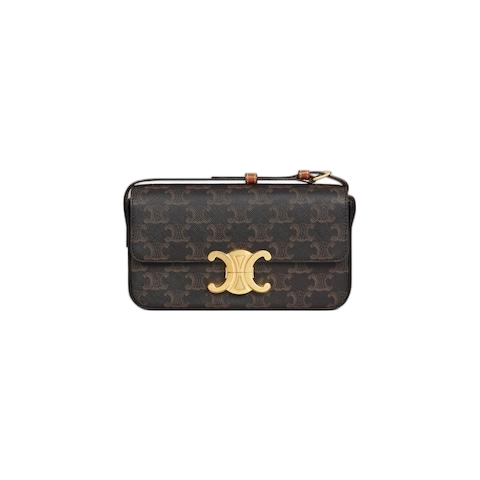 SHOULDER BAG CLAUDE IN Triomphe canvas and calfskin